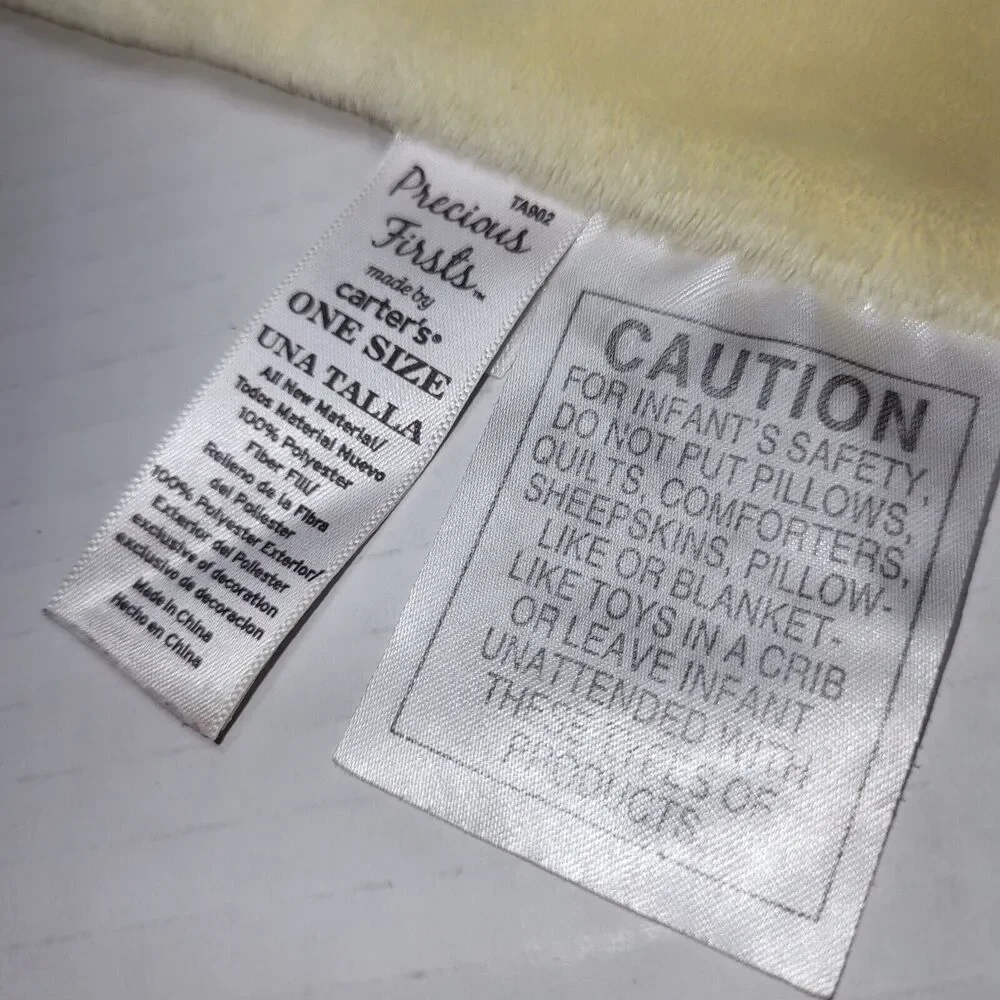 Carters Precious Firsts Plush Chick Duck Lovey Rattle Security Blanket 2010‎ 13
